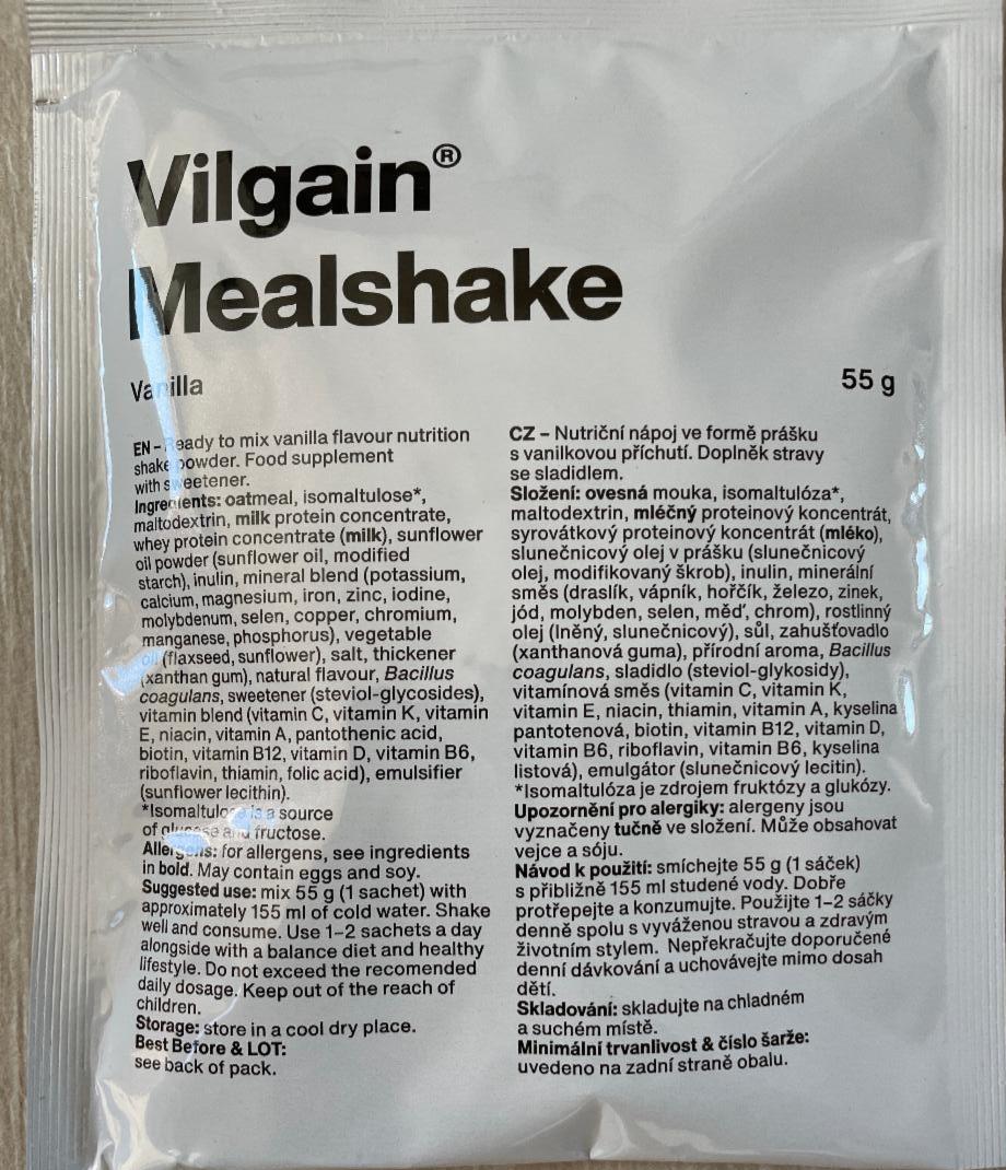 Fotografie - Mealshake Vanilla Vilgain