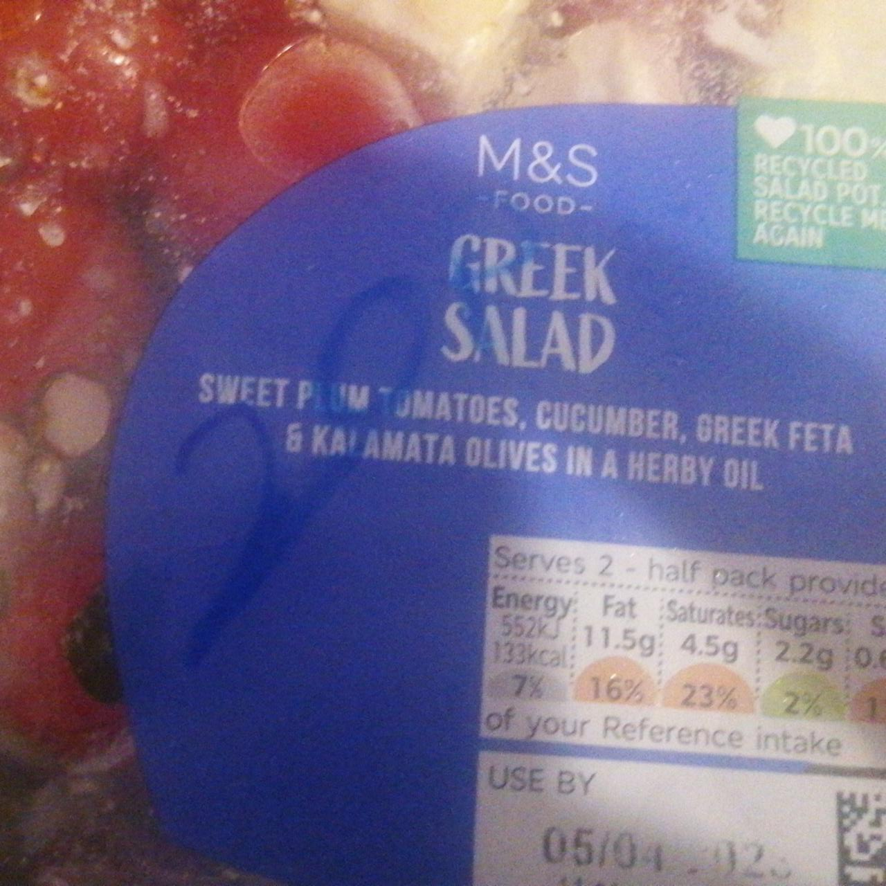 Fotografie - greek salad M&S Food