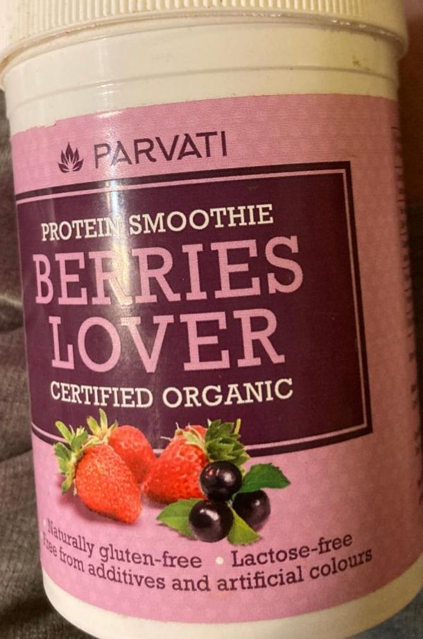 Fotografie - Protein smoothie berries lover certified organic Parvati