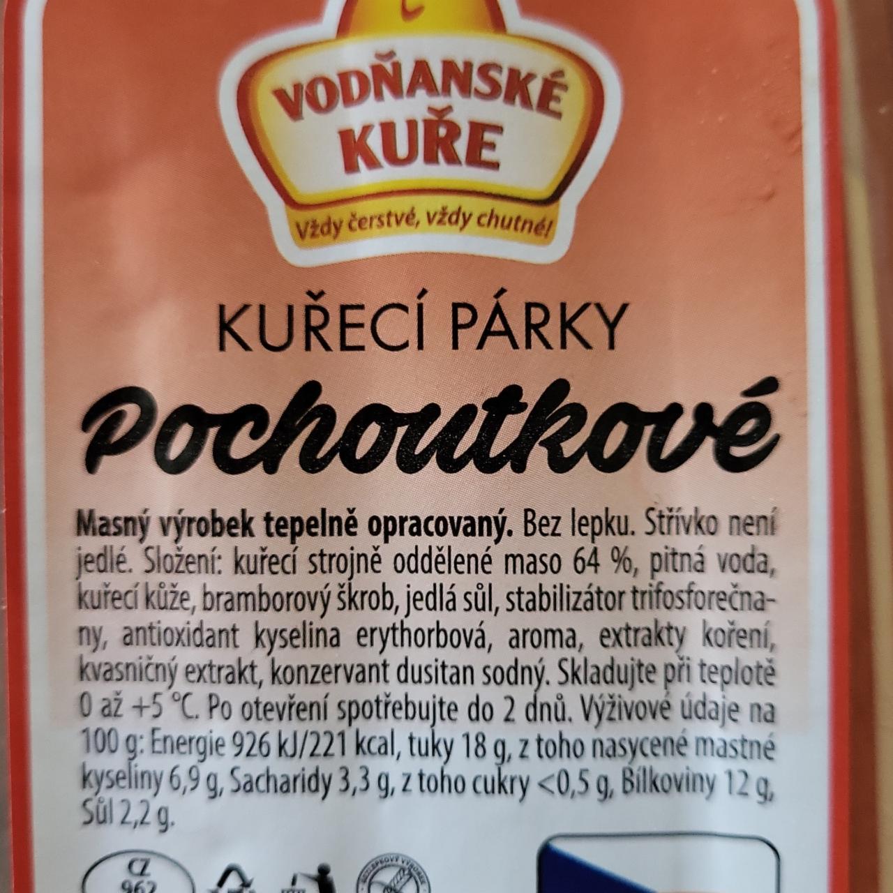 Fotografie - Kuřecí párky pochoutkové Vodňanské kuře