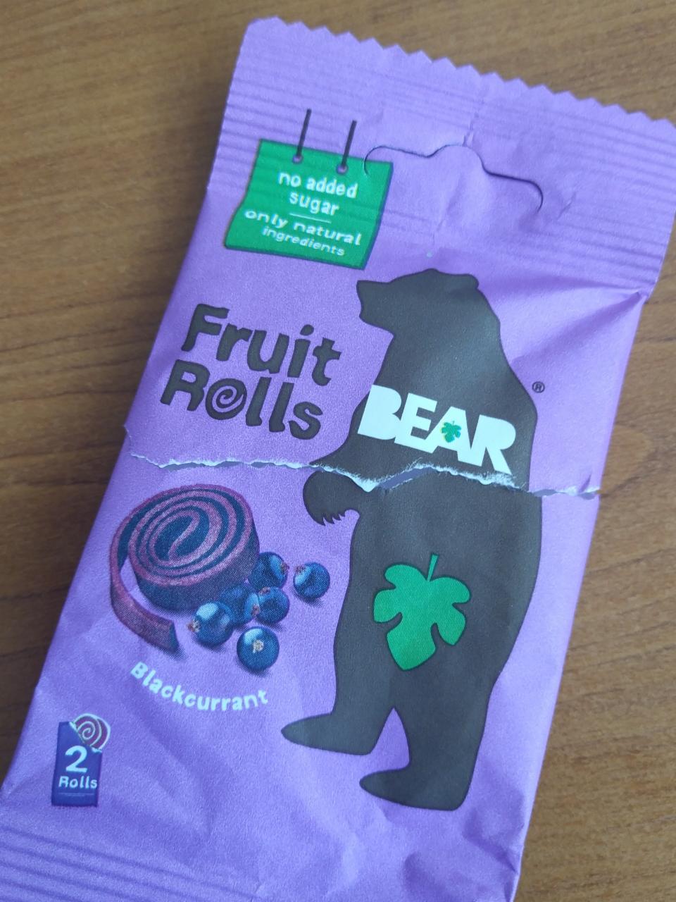 Fotografie - Fruit Rolls Blackcurrant Bear