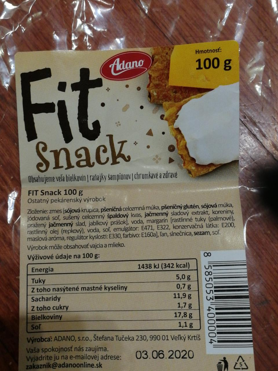 Fotografie - Fit Snack Adano