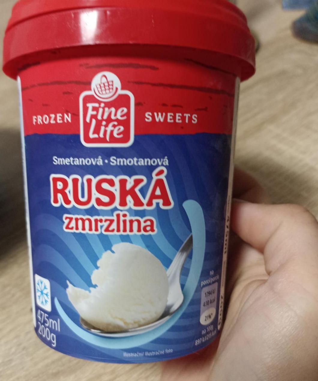 Fotografie - Ruská zmrzlina smetanová Fine Life