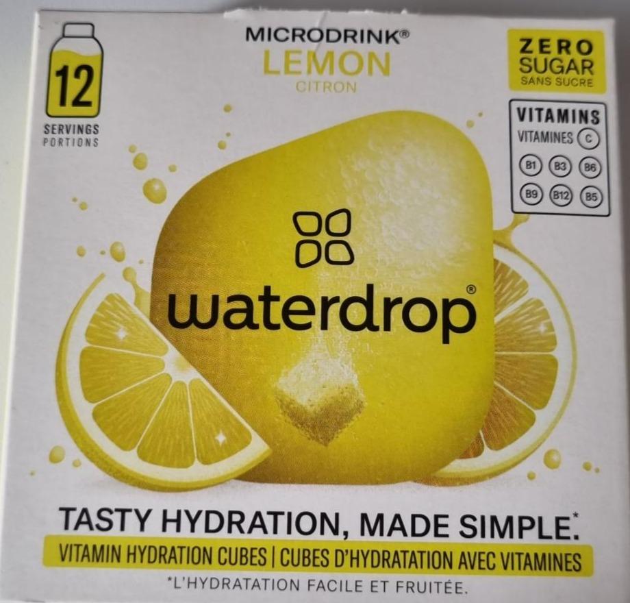 Fotografie - Mikrodrink lemon waterdrop