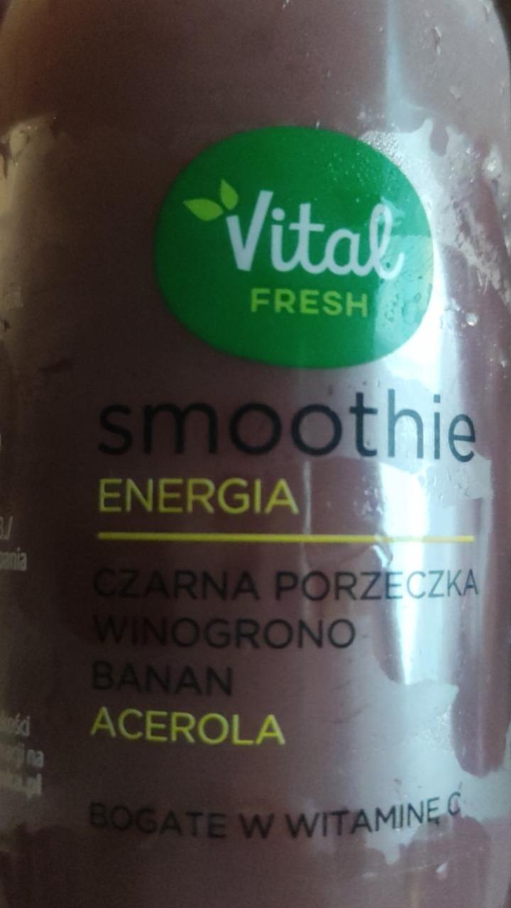 Fotografie - Smoothie Energia czarna porzeczka, winogrono, banan, acerola Vital Fresh