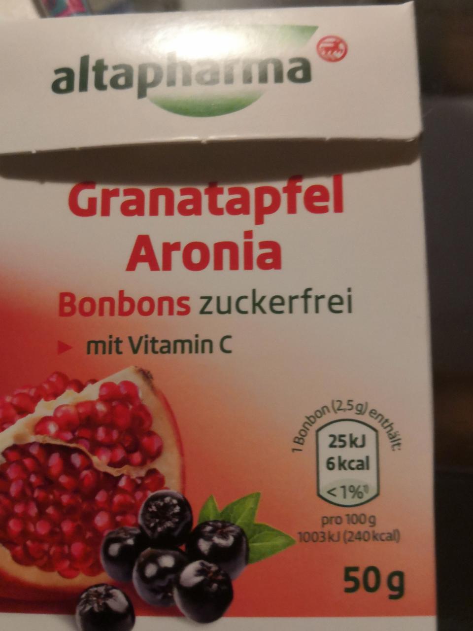 Fotografie - Bonbon Granatapfel Altapharma