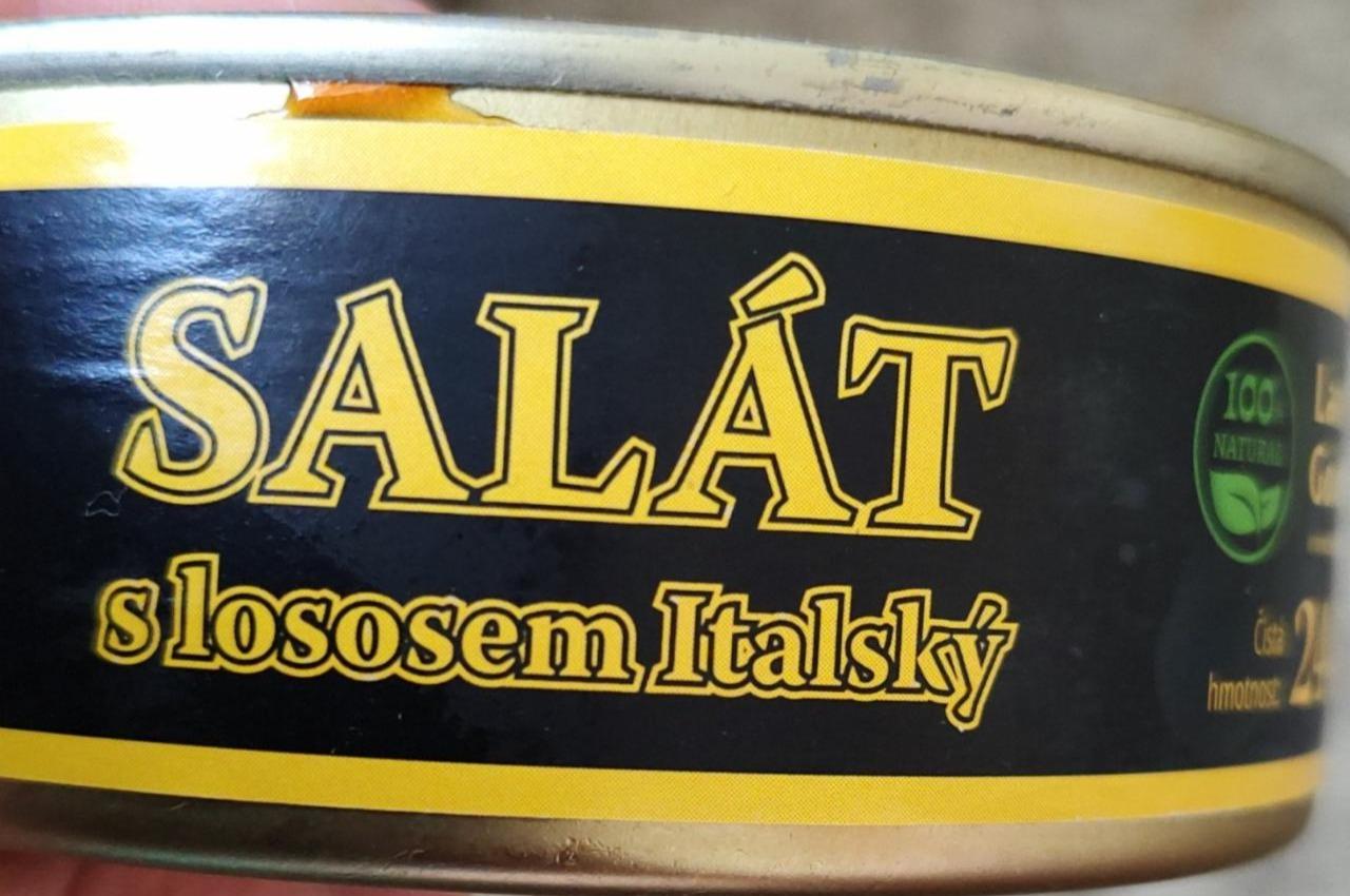 Fotografie - salát s lososem italský