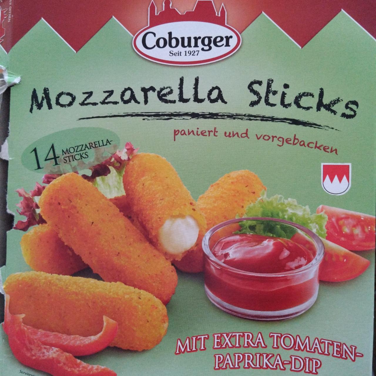 Fotografie - Mozzarella Sticks Coburger