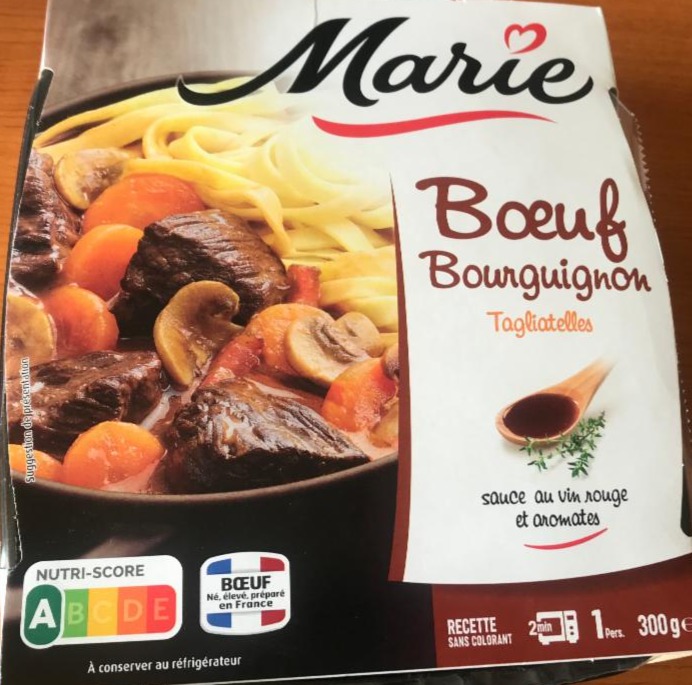 Fotografie - Boeuf Bourguignon Tagliatelles Marie