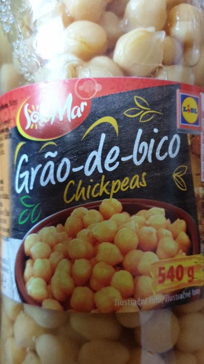 Fotografie - cizrna vařená Grao de bico Chickpeas