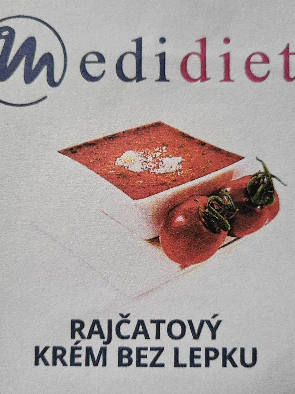 Fotografie - rajčatový krém bez lepku Medidiet