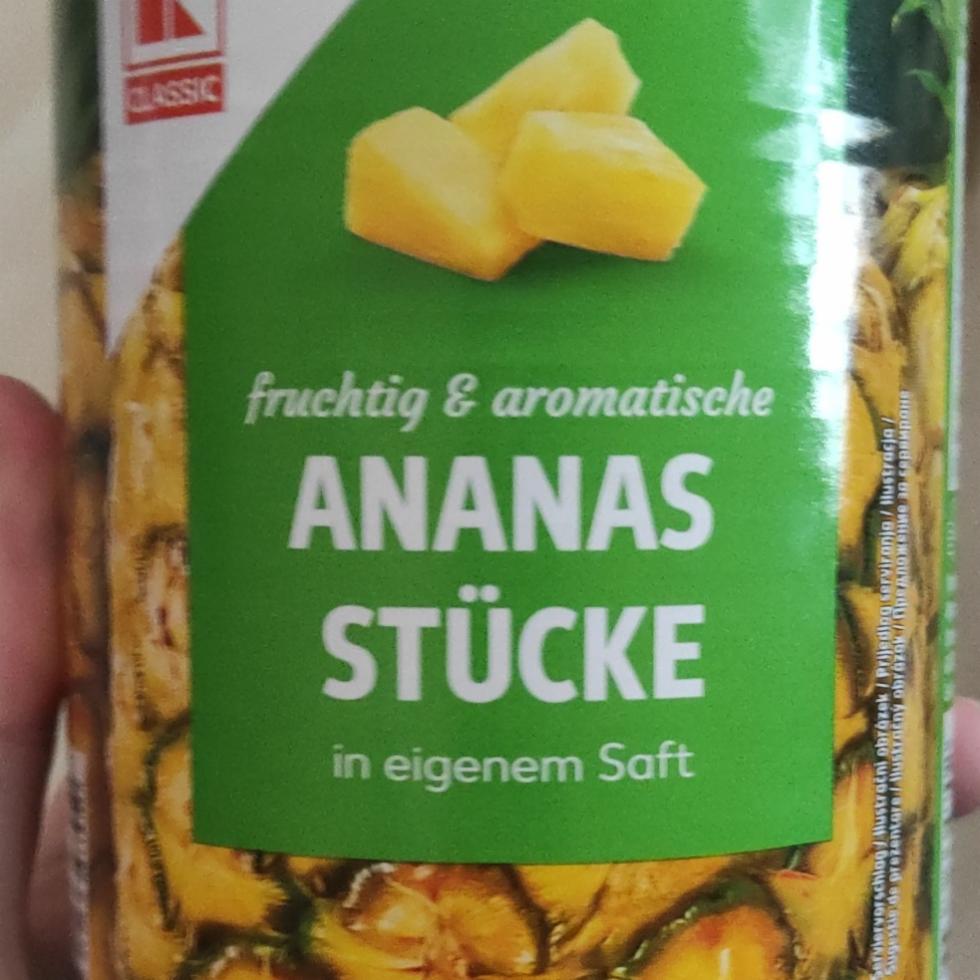 Fotografie - Ananas stücke in eigenem Saft K-Classic