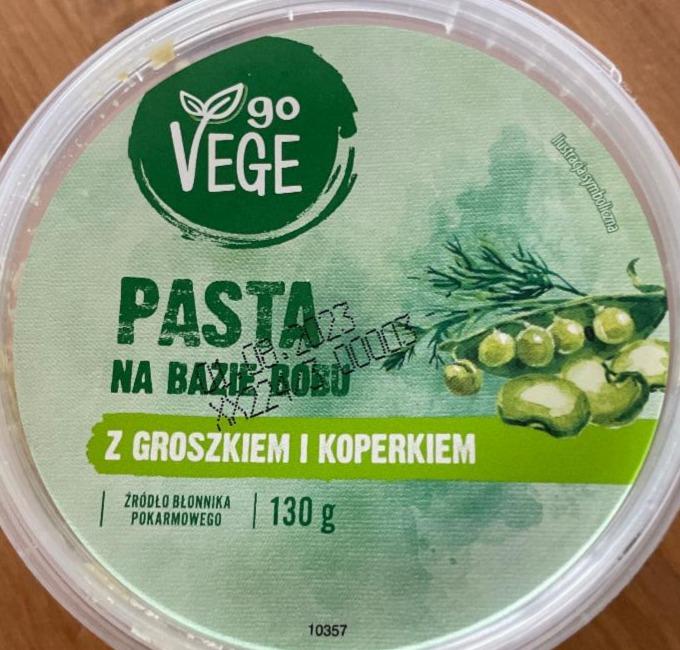 Fotografie - Pasta na bazie bobu z groszkiem i koperkiem Go Vege