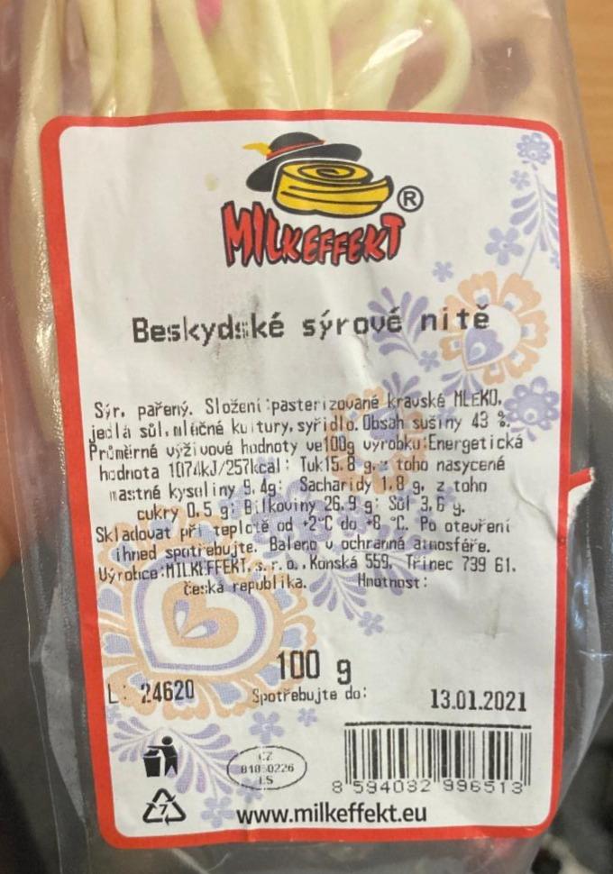 Fotografie - Beskydské sýrové nitě Milkefekt