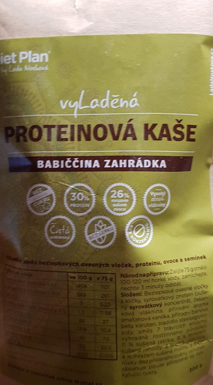 Fotografie - Proteinová kaše vyLaděná Babiččina zahrádka Diet Plan