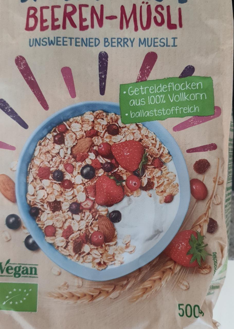 Fotografie - Bio Das Ungesüßte Berren müsli Unsweetened Berry Muesli Allos