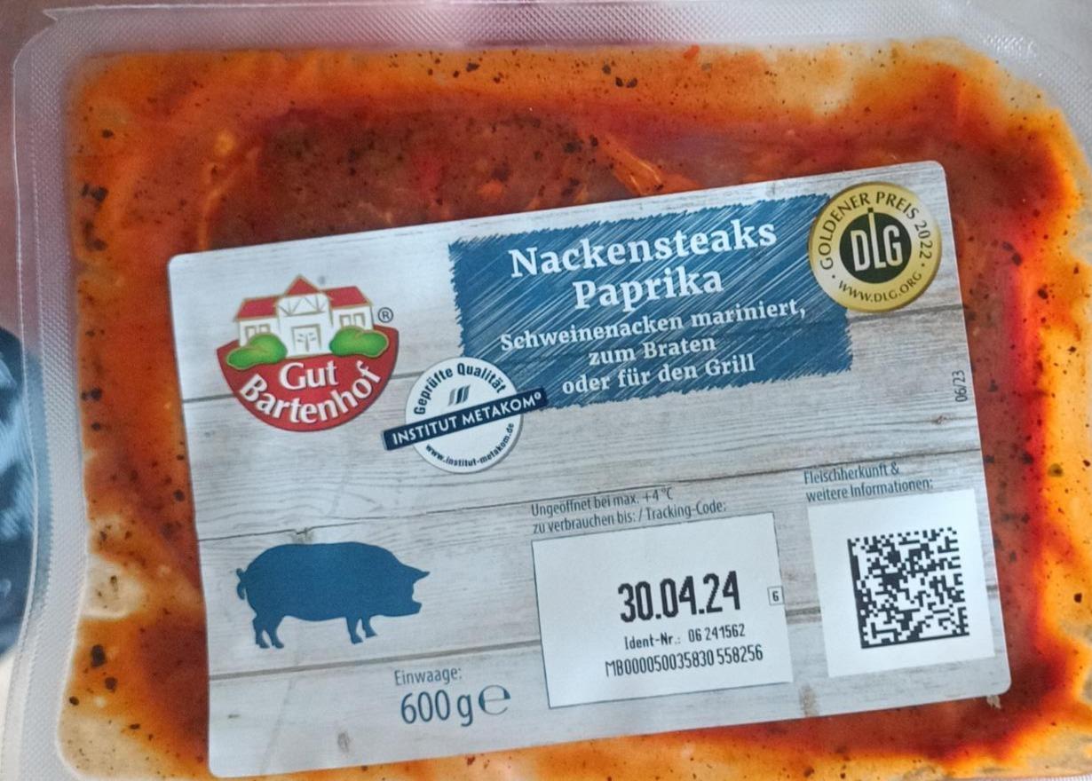 Fotografie - Nackensteaks paprika Gut Bartenhof