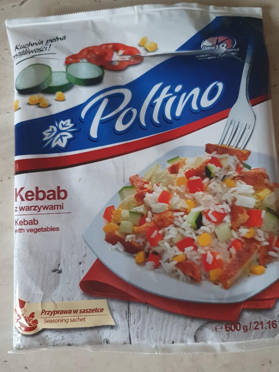 Fotografie - kebab se zeleninou Poltino