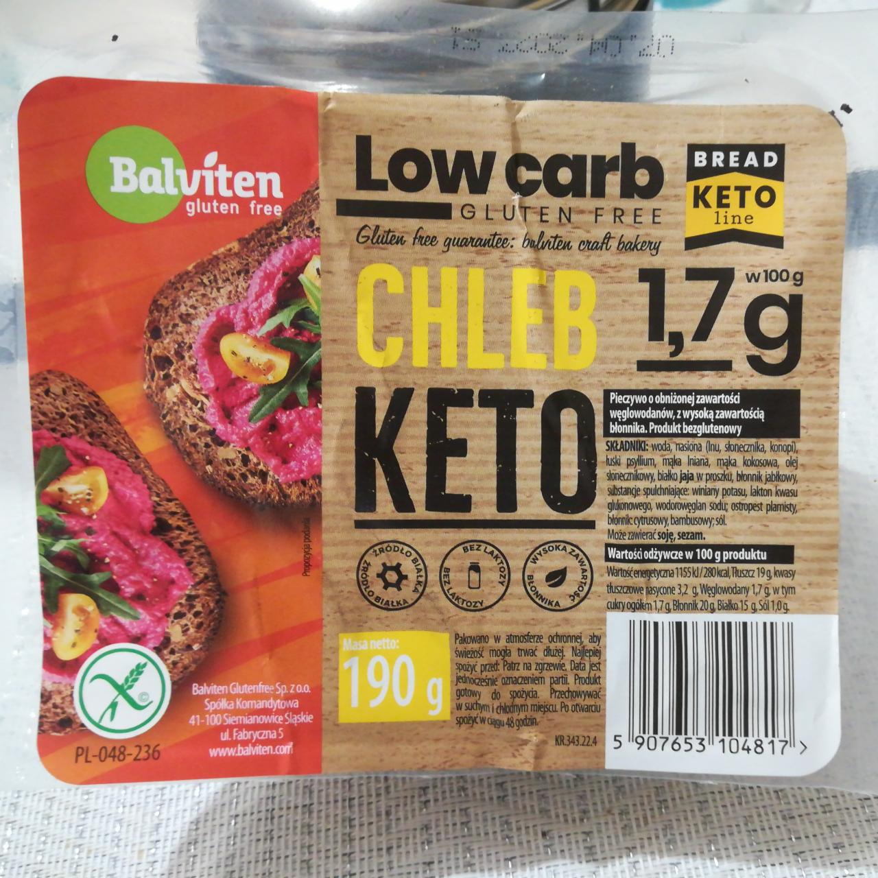 Fotografie - Chléb cereální se sníženým obsahem cukru, Low carb, bez lepku Balviten