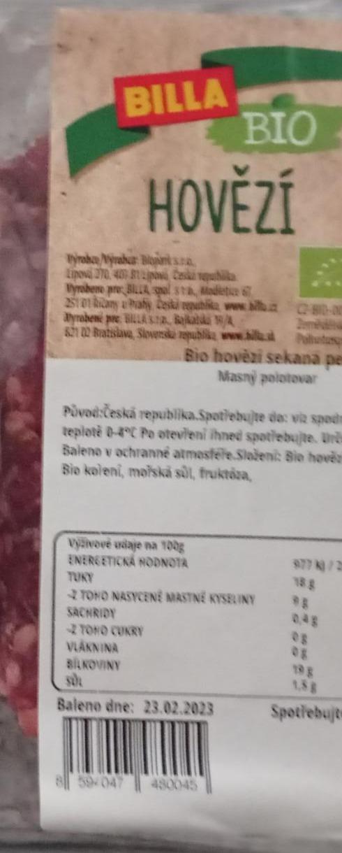 Fotografie - Hovězí Billa Bio