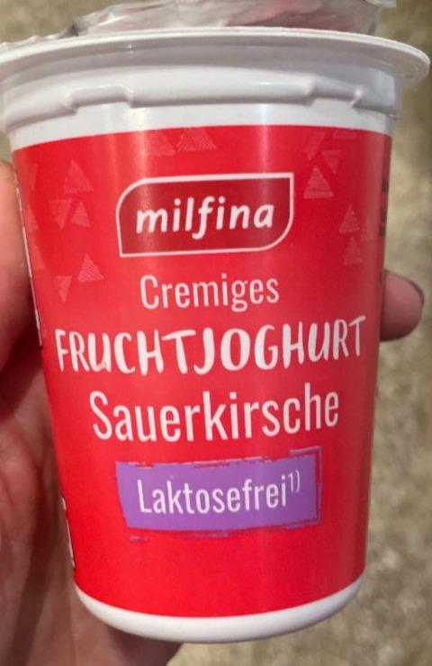 Fotografie - FruchtJoghurt Sauerkirsche Laktosefrei Milfina