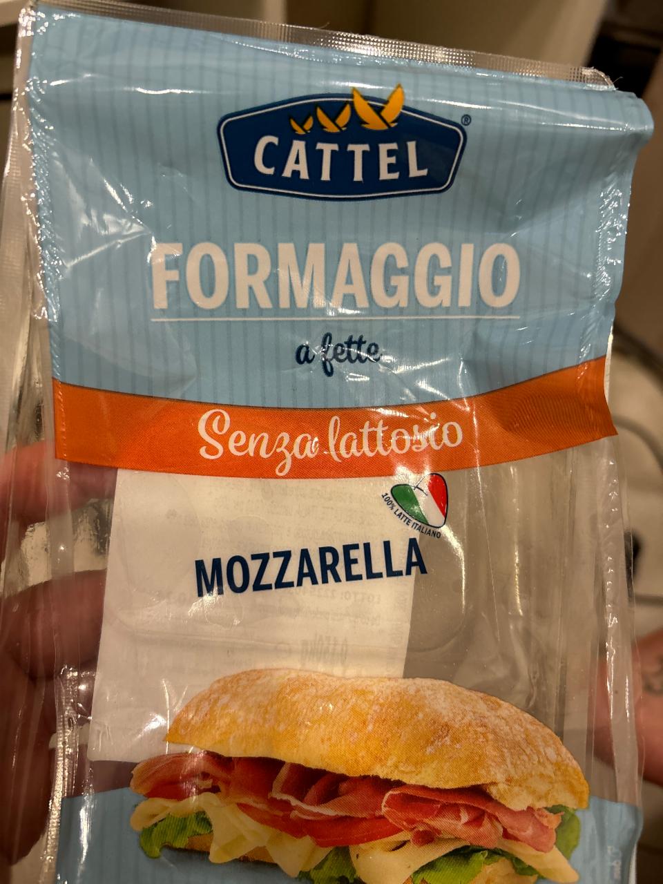 Fotografie - Formaggio mozzarella a fette senza lattosio Cattel