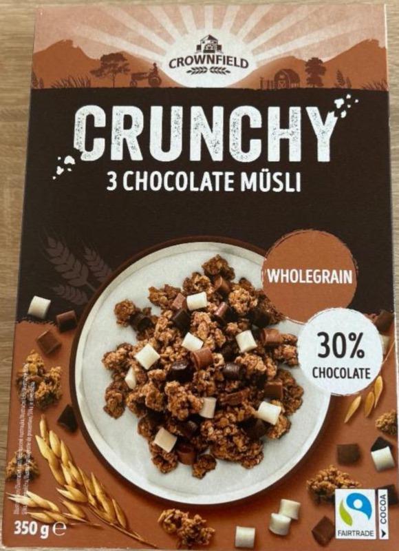 Fotografie - Crunchy 3 chocolate müsli Crownfield