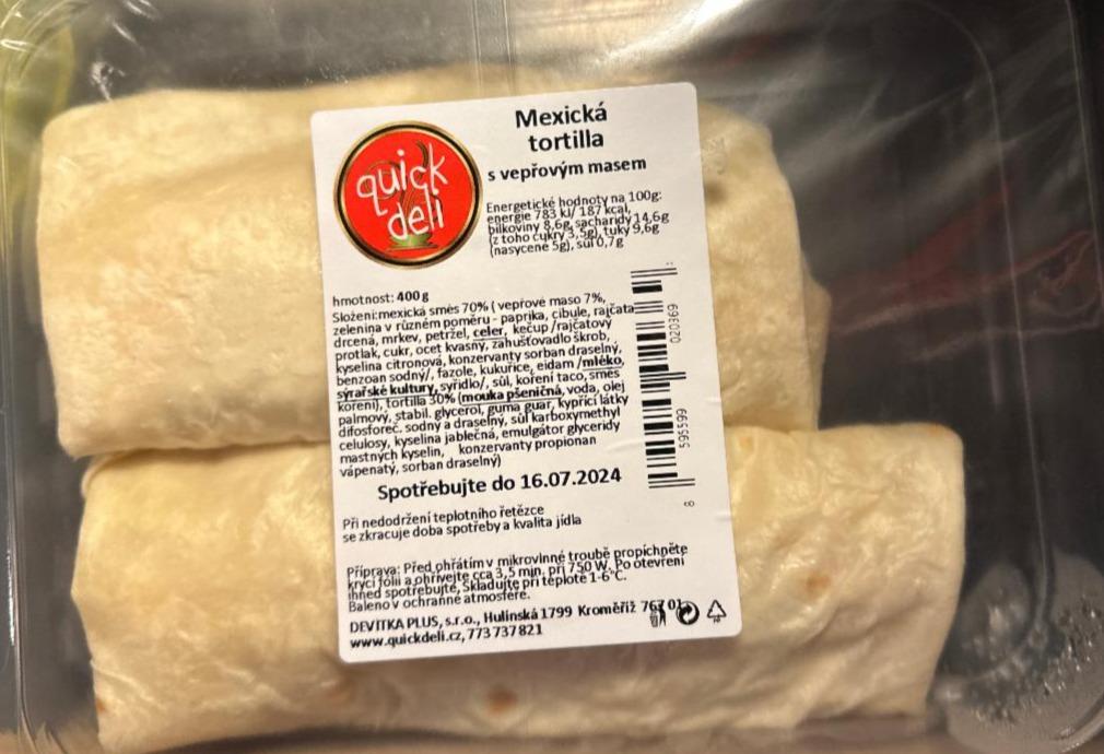 Fotografie - Mexická tortilla s vepřovým masem quick deli