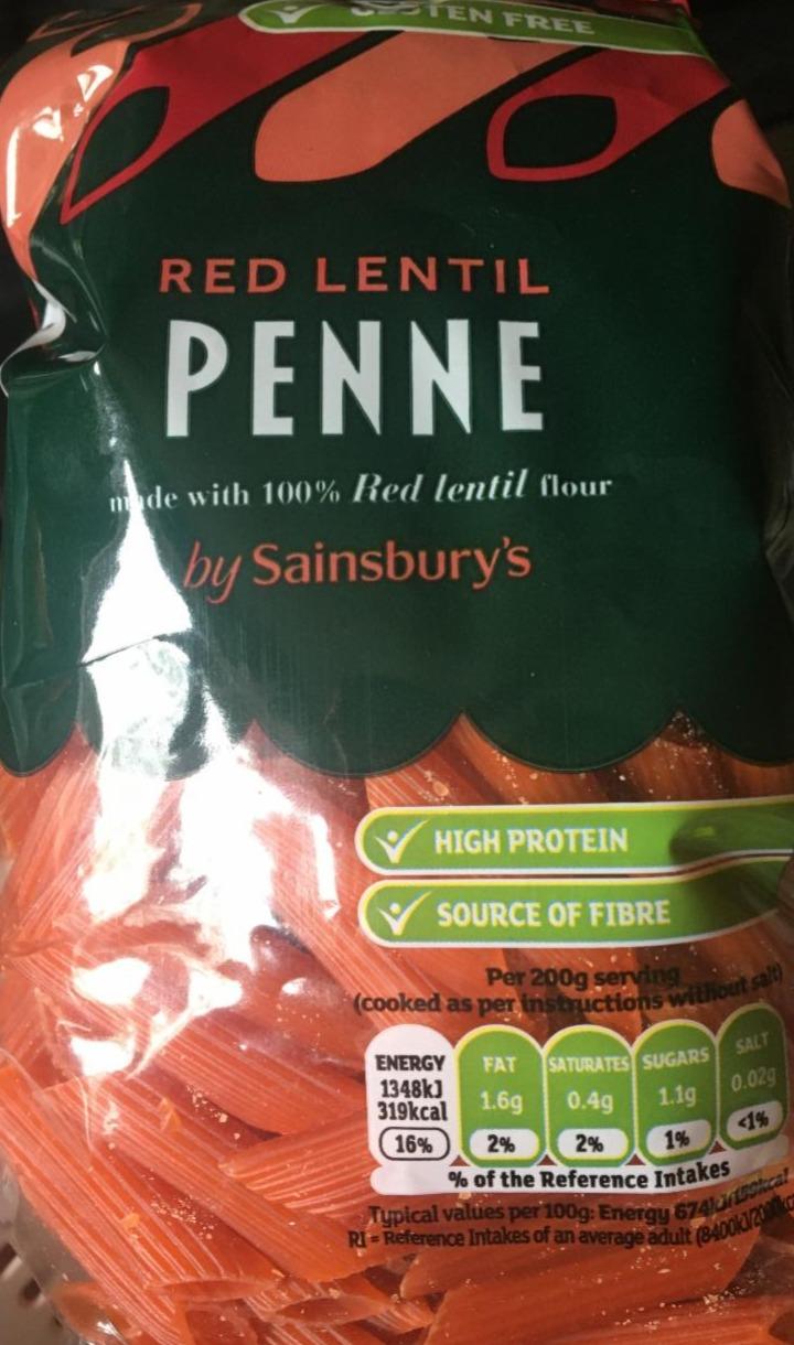 Fotografie - Red Lentil Penne by Sainsbury's