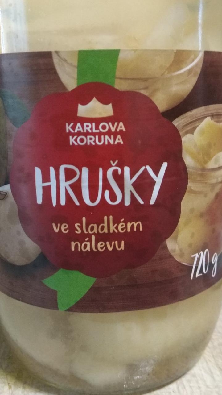 Fotografie - Hrušky ve sladkém nálevu Karlova Koruna