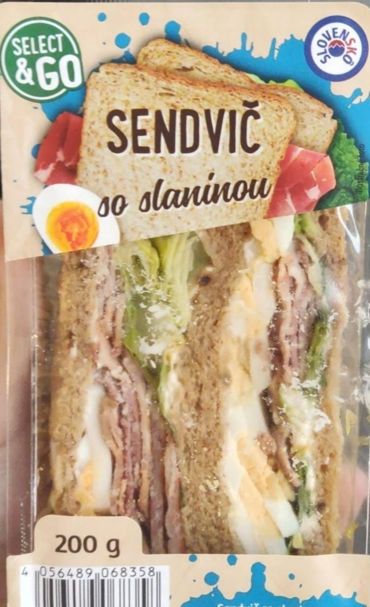 Fotografie - Sendvič so slaninou Select&Go