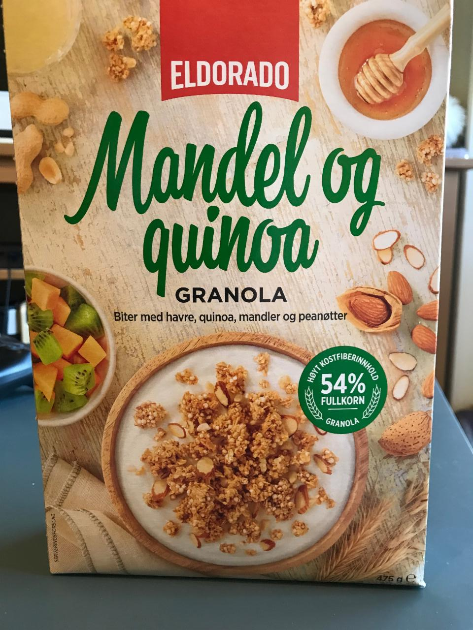 Fotografie - Granola mandler og quinoa Eldorado