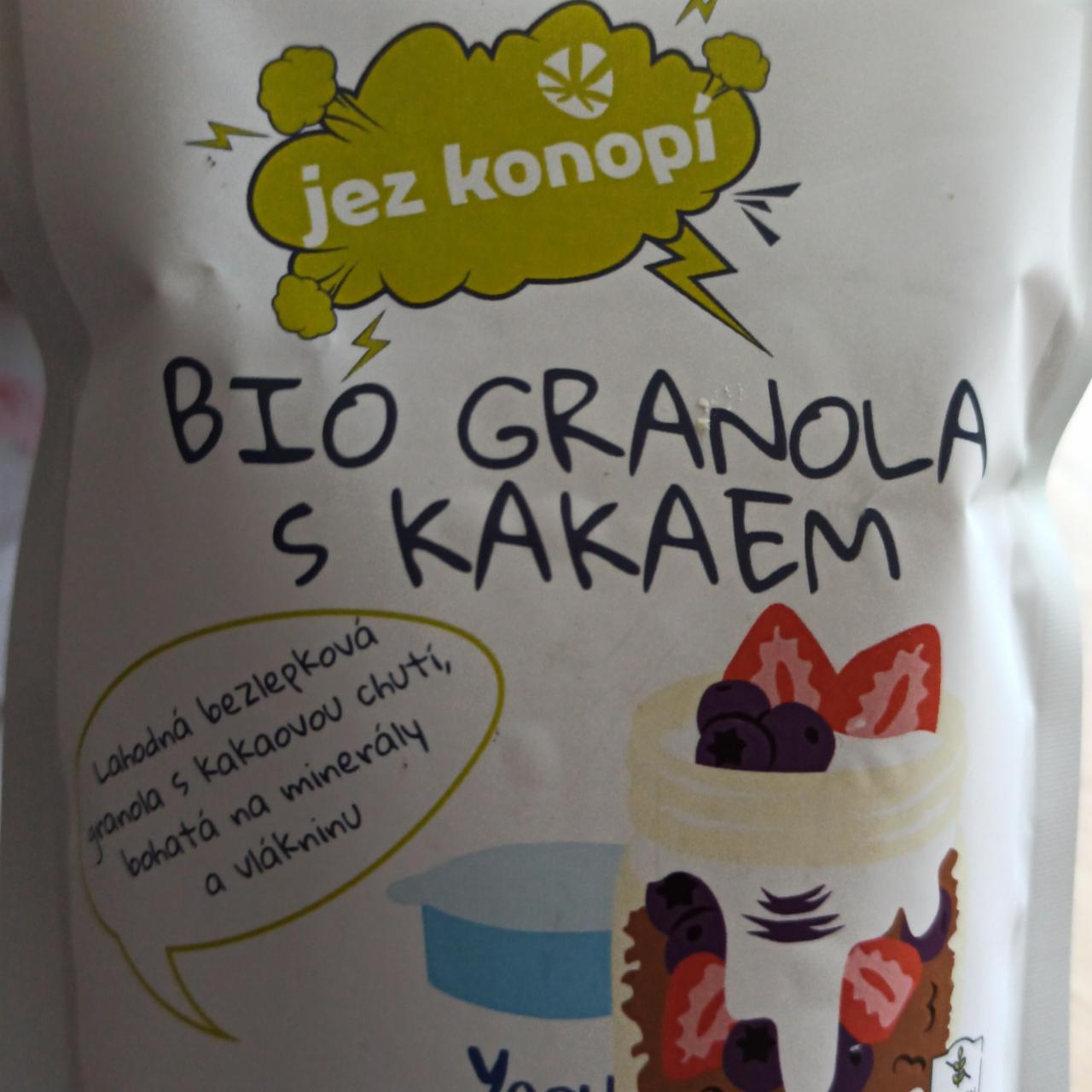 Fotografie - Bio Granola s kakaem jez konopí