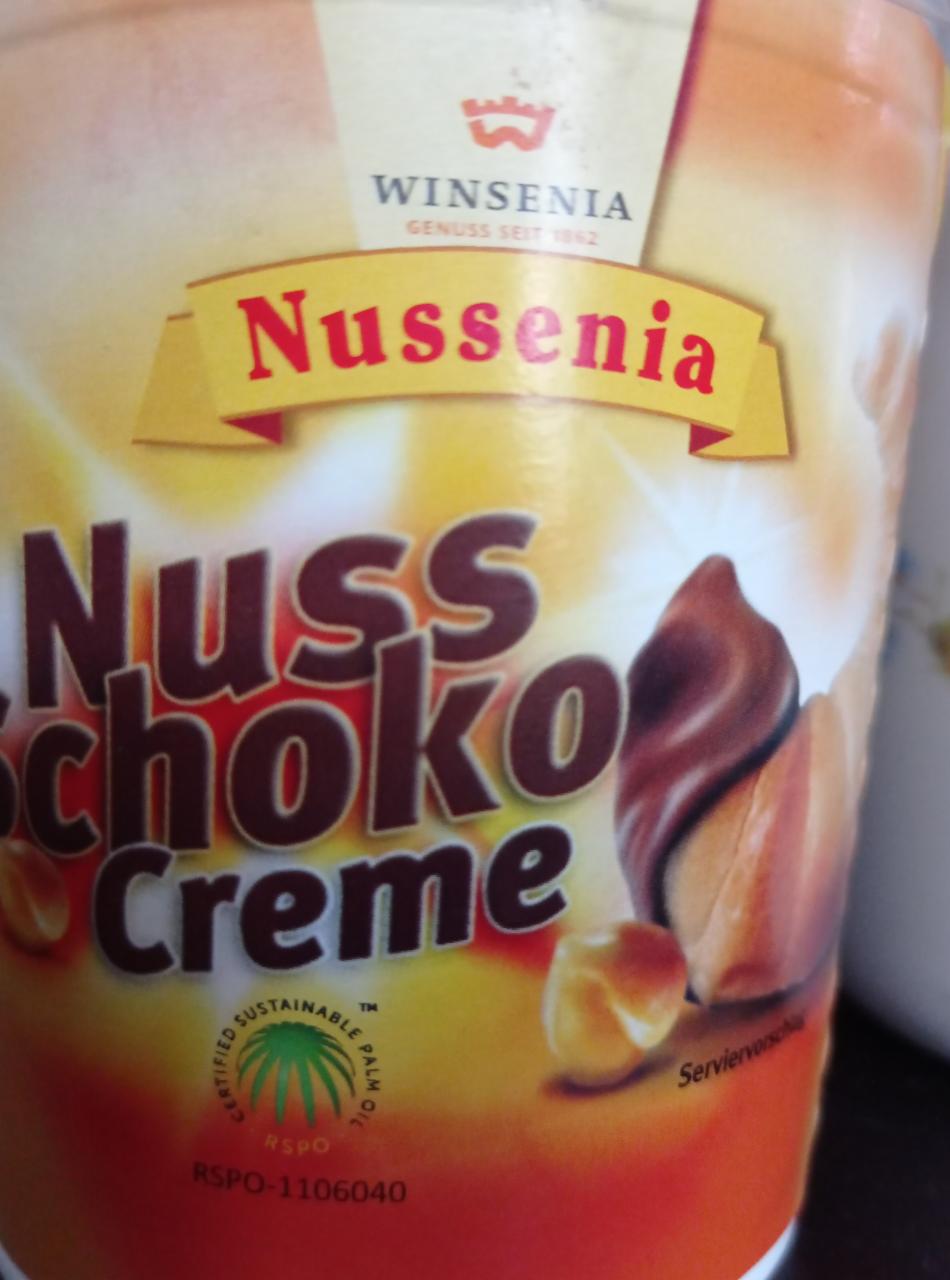 Fotografie - Nuss Schoko Creme Nussenia, Winsenia