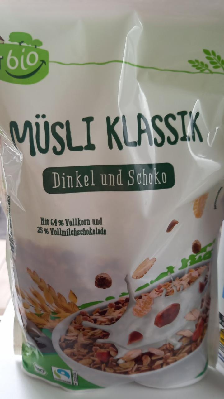 Fotografie - Müsli Klassik Dinkel und Schoko GutBio