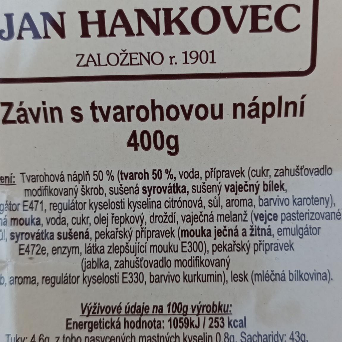 Fotografie - Závin s tvarohový náplní Pekařství Jan Hankovec