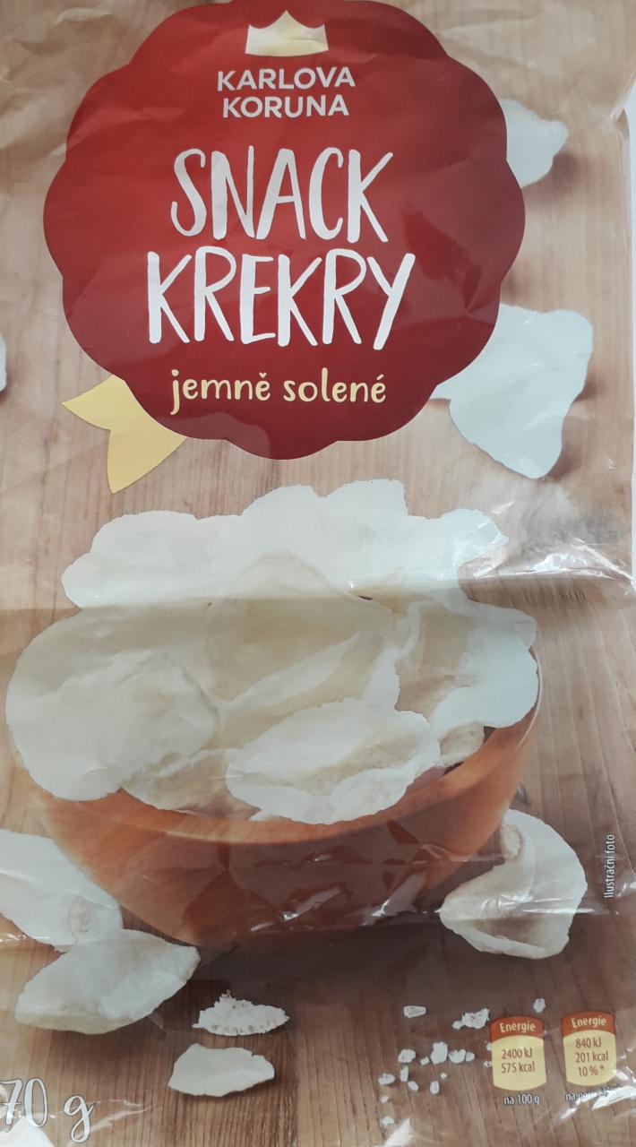 Fotografie - Snack krekry jemně solené Karlova Koruna