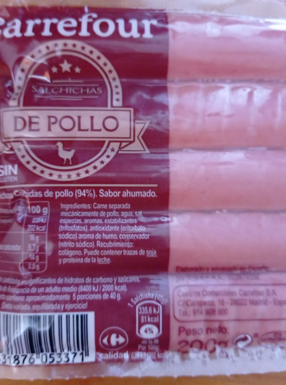 Fotografie - Salchichas de pollo Carrefour