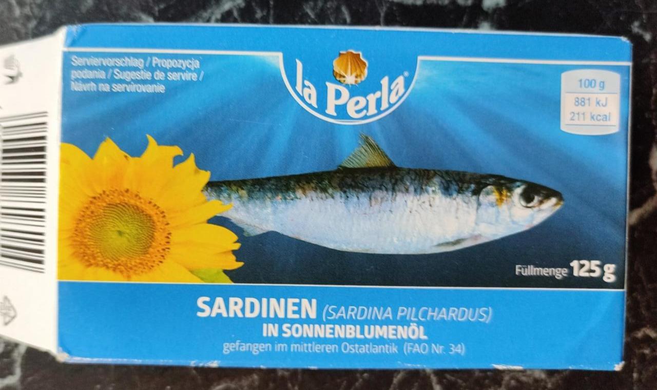 Fotografie - Sardinen in Sonnenblumenöl La Perla