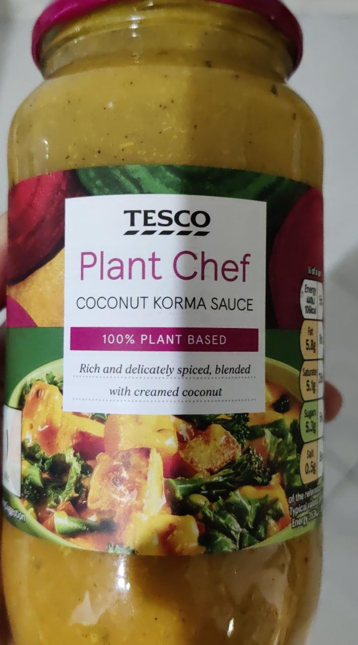 Fotografie - Plant Chef Coconut Korma Sauce Tesco