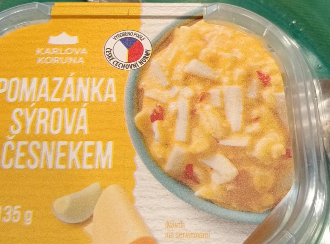 Fotografie - Pomazánka Sýrová s česnekem Karlova Koruna