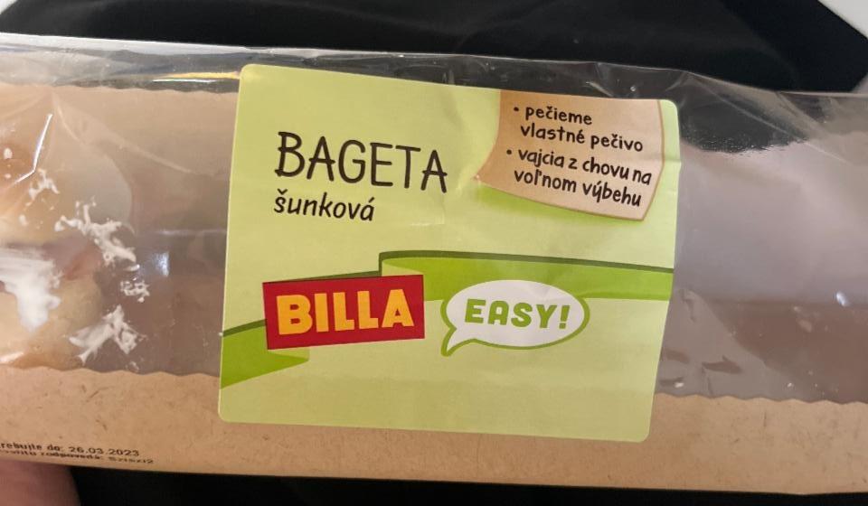 Fotografie - Bageta šunková Billa Easy!