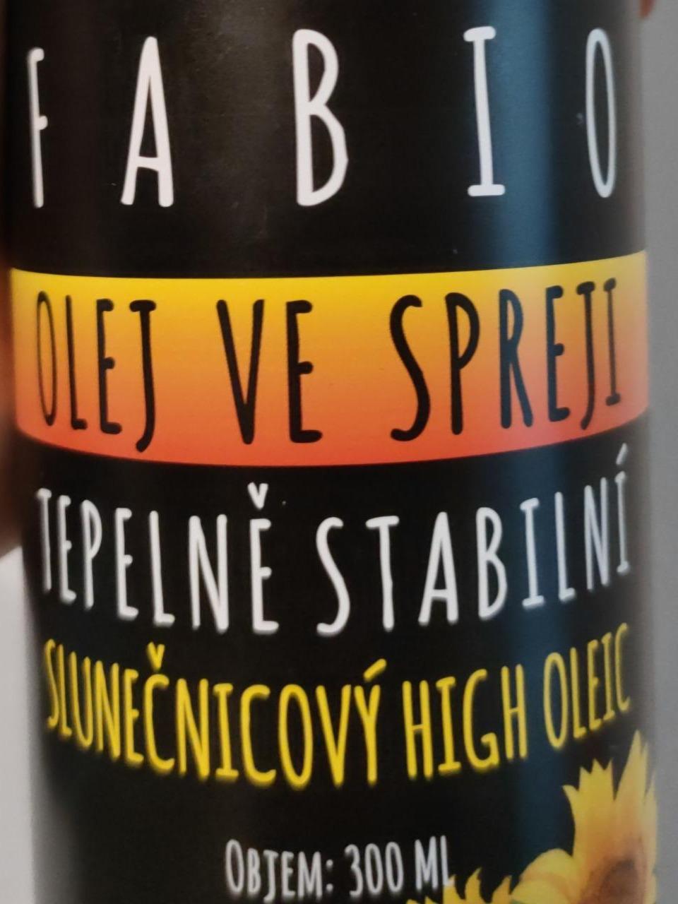 Fotografie - High Oleic Olej slunečnicový ve spreji Fabio