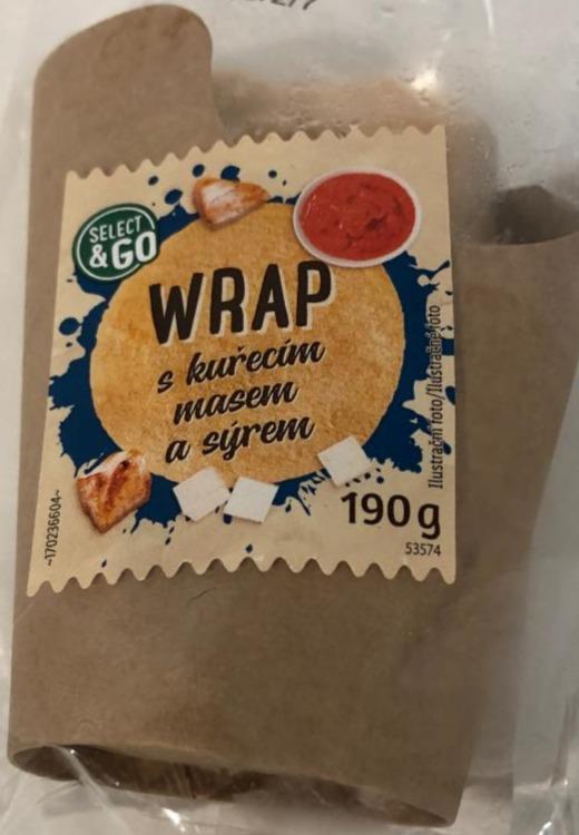 Fotografie - wrap s kuřecím masem a sýrem Select&Go