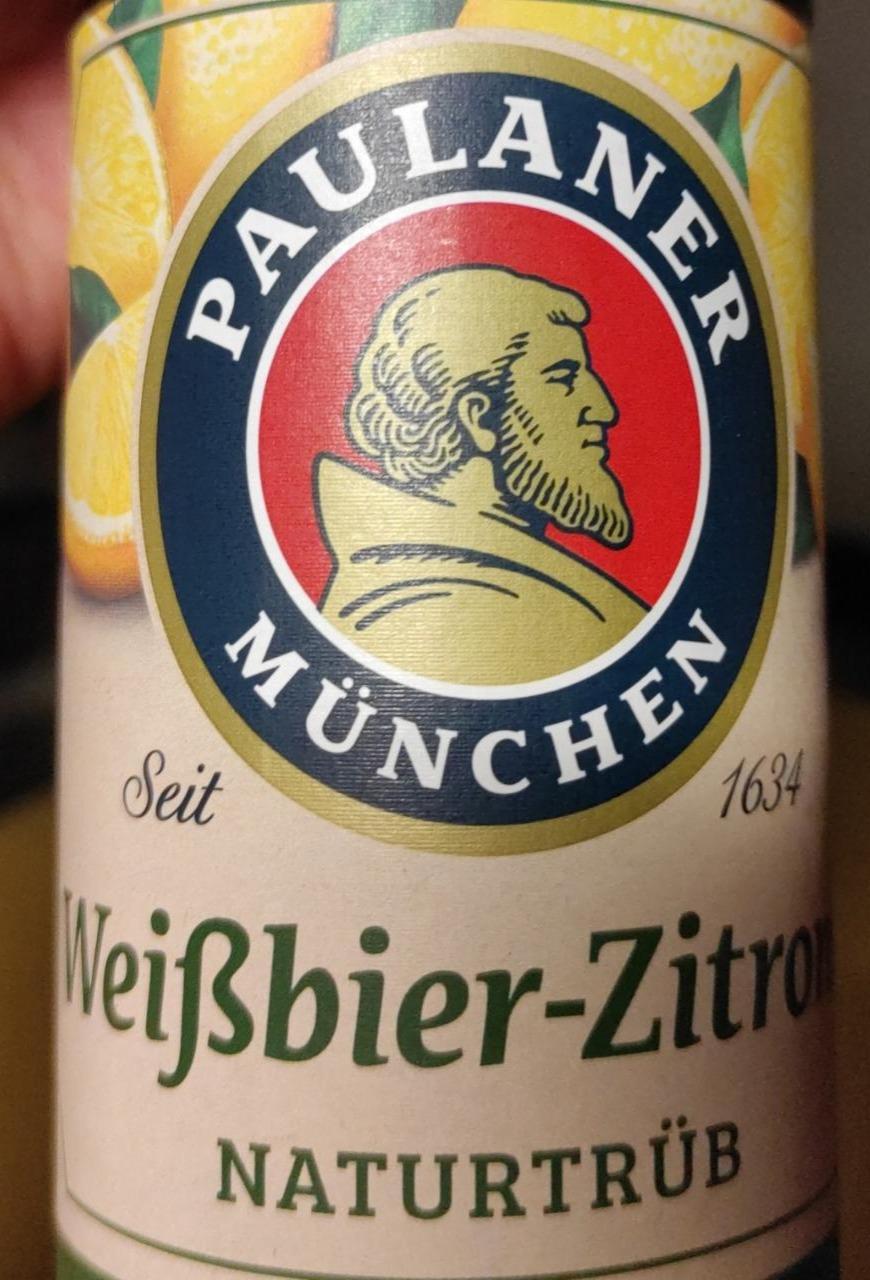 Fotografie - Weißbier-Zitrone Naturtrüb Paulaner