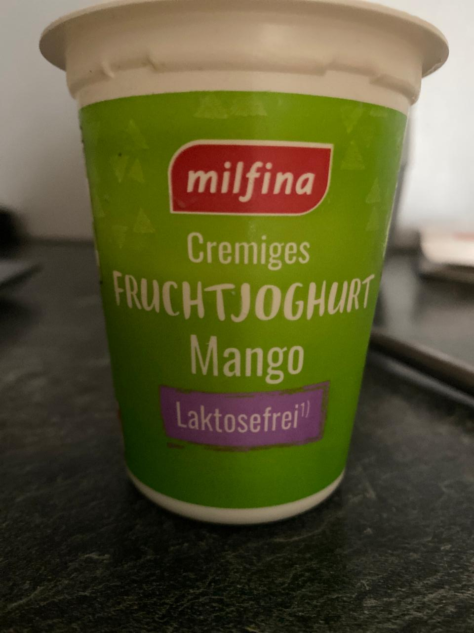 Fotografie - Fruchtjoghurt Mango Lactosefrei Milfina