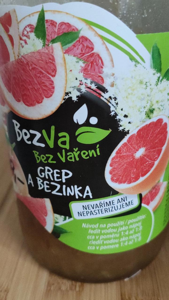 Fotografie - sirup grep a bezinka BezVařeni Madami