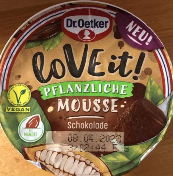 Fotografie - Love It! Pflanzliche Mousse Schokolade Dr.Oetker