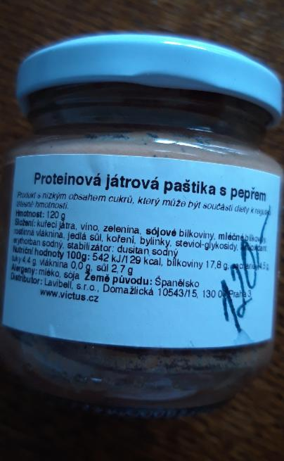 Fotografie - Proteinová játrová paštika s pepřem - Victus