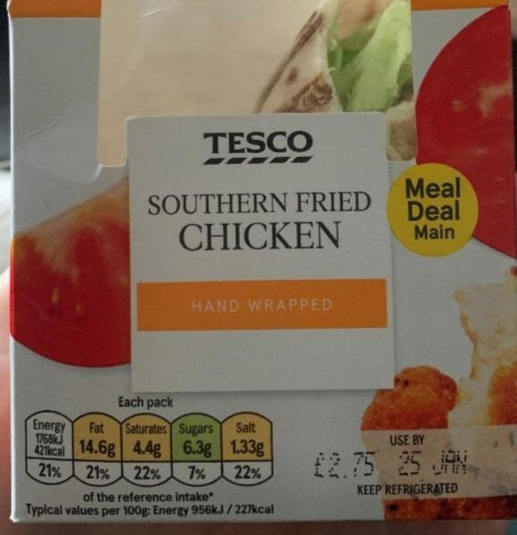 Fotografie - Southern Fried Chicken Wrap Tesco